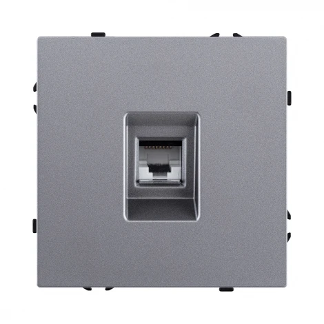 Розетка Ethernet RJ45 серый Kollinger Eclipse EC-017GY