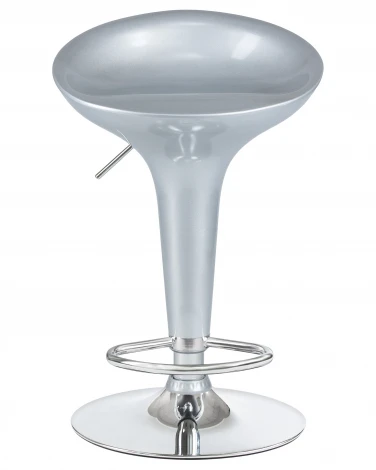 Набор 2 шт стул барный DOBRIN BOMBA (серебряный металлик)