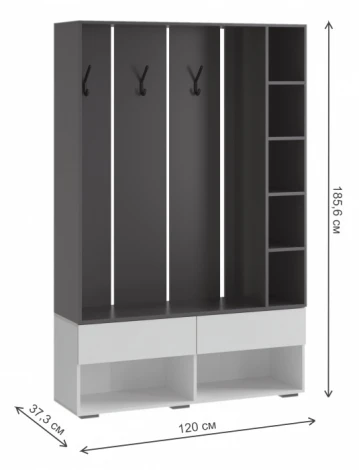 Прихожая Woodville Роут (ЛДСП) арт.619907