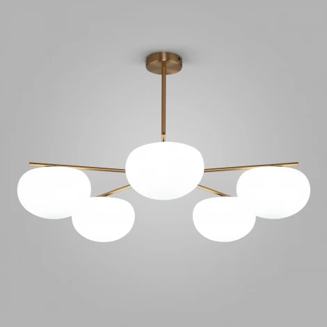 Потолочная люстра на штанге Eurosvet Like 30190/5 латунь (220V)