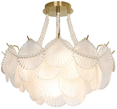 Потолочная люстра на штанге Lussole Hesperia LSP-8835 (220V, листья, IP21)