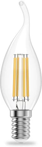 Лампочка светодиодная филаментная Gauss Filament Elementary 42120 Свеча на ветру 10W 670lm 4100К Е14 LED