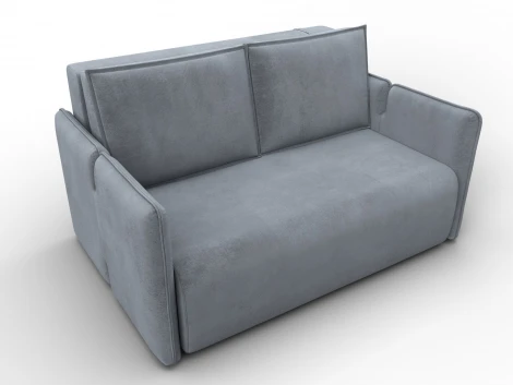 Диван прямой Лига-117 (ЛДСП,Брус,Фанера,Велюр/Серый) Лига Диванов 137023