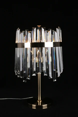 Интерьерная настольная лампа Aployt Melisa APL.747.04.01 (220V, хрусталь, подвески, выключатель)