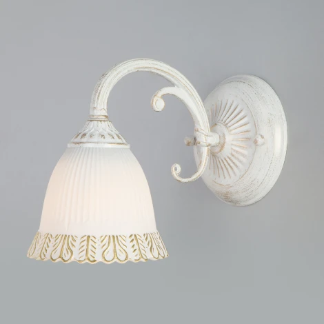 Бра Eurosvet Campina 60107/1 белый с золотом (220V)