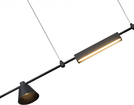 Подвесной светильник Kink Light Ристо 07616-115L,19 черный Led 15W (4000K)