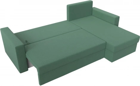 Диван угловой Траумберг Лайт правый угол (Зеленый/Рогожка) Лига Диванов арт.121141