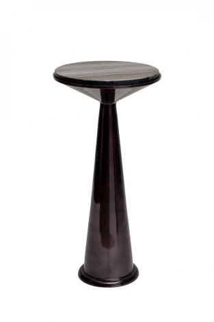 69-21534 Стол журнальный мрамор/метал. цвет черный d31,5*h66см Garda Decor