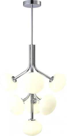 Потолочная люстра на штанге Crystal Lux Alicia SP7 CHROME/WHITE