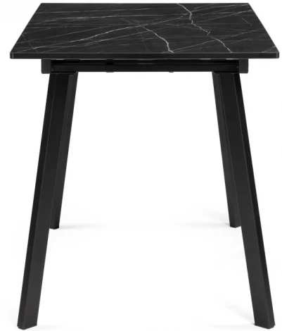 Деревянный стол Woodville Агни 110(140)х68х76 файерстоун / черный матовый 528557