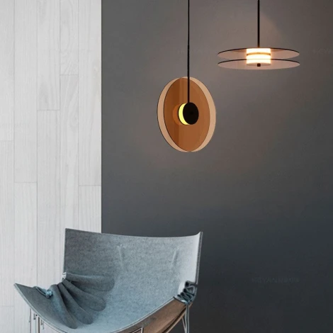 Подвесной светильник светодиодный ImperiumLoft Cine01 (191959-23) (220V, пульт управления, на проводе, круглые)