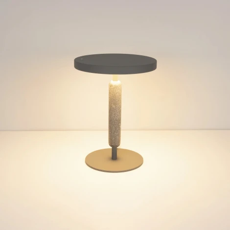 Настольная лампа SP-ALYSS-TAB-R22.5x30-5W Warm3200-MIX (GR-DG, 110 deg, 230V) (Arlight, IP20, Мрамор) 061710