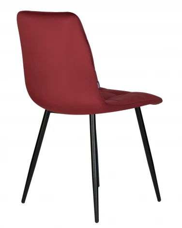 Стул обеденный CHILLY (Бордовый Holland 47, основание черное)
