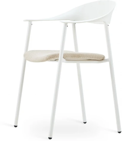 Стул Eila с подушкой пластик белый Stool Group арт.УТ000039779