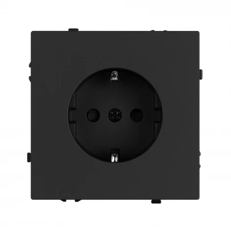 Механизм электрической розетки SCT-NOBE-MEU1-SFPL-BK (230V, 16A) (Arlight) 054277