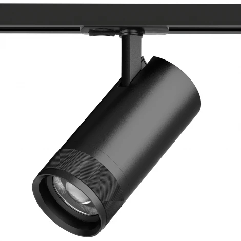 Трековый светильник однофазный/трехфазный светодиодный 30W 220V 2100LM 20-55G с тонким адаптером Lightstar Canno Pro C4307SS