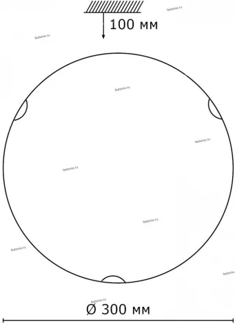 Настенно-потолочный светильник Sonex Vuale 108/K