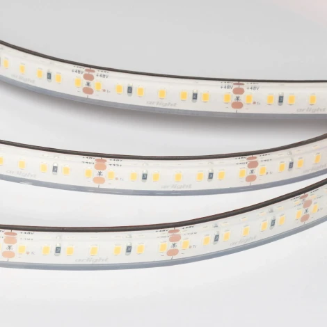Светодиодная лента герметичная RTW-PFS-A140-12mm 48V White6000 (12 W/m, IP68, 20m) (Arlight) 057298