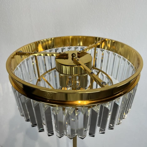 Торшер Rh 1920S Odeon Clear Glass Floor Lamp Gold Imperiumloft 241415-22 (241415-22) (220V, подвески, выключатель)