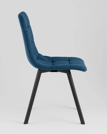 Стул Одди Original Square велюр синий (набор 4 шт) Stool Group УТ000042522