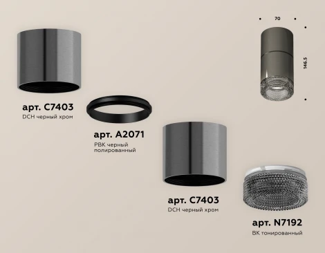 Накладной точечный светильник Ambrella Techno Spot XS7403062 (220V, круглые)