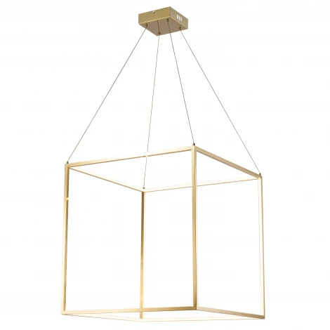 Подвесной светильник Lucia Tucci Exo 3350.640 gold (LED, 220V, на тросе, куб)