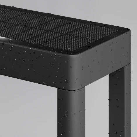 Наземный уличный светильник на солнечной батарее Maytoni Pir OSL456FL-L2GF3K (LED, датчик движения, IP54)