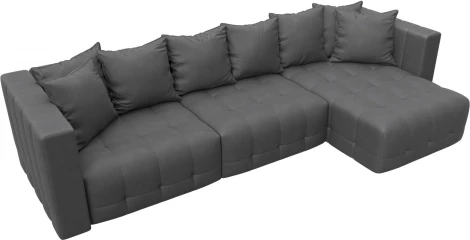 Диван угловой Лига-052 НПБ Лонг угол универсальный Лига Диванов (Замша) арт.128838