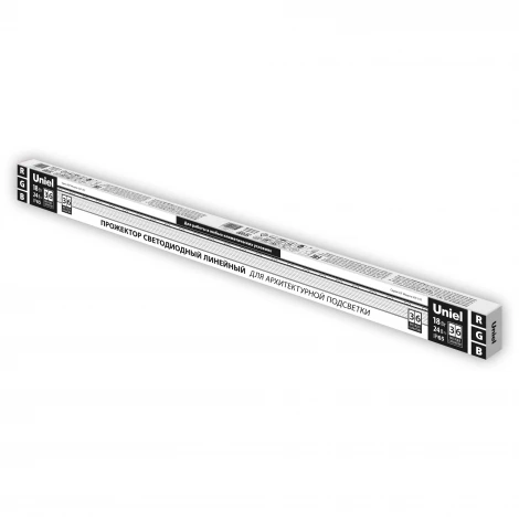 Архитектурная подсветка светодиодная линейная ULF-L52-18W/RGB/L100 DC24V IP65 Uniel SILVER (220V)