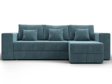 Диван угловой Лига-076 угол универсальный (ДСП/Пластик/Велюр/Бирюзовый) Лига Диванов 129841