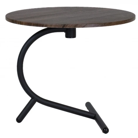 Стол журнальный Дуэт 14 дуб маррон/черный Mebelik 009430