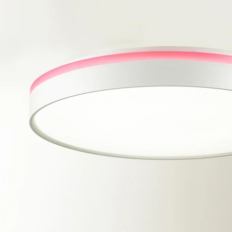 Настенно-потолочный светильник Sonex Kezo Pink 7708/DL пластик/белый/розовый LED 48Вт 4000К D400 IP43 (220V, круглые)