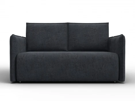 Диван прямой Лига-117 (ЛДСП,Брус,Фанера,Велюр/Темно-серый) Лига Диванов 137020