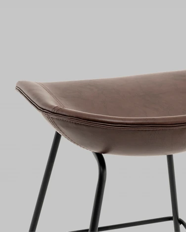 Стул полубарный Фуриоса экокожа коричневый Stool Group арт.УТ000041269