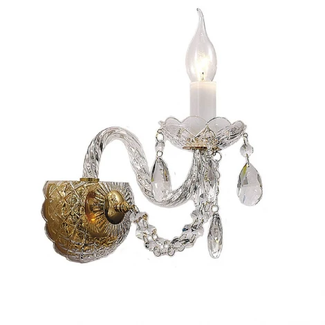Бра Favourite Simone 1736-1W (220V, хрусталь, подвески, подсвечник, свеча)