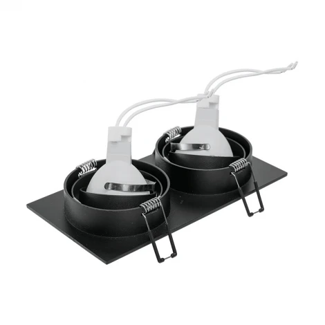 Встраиваемый светильник под лампу GU5.3 черный Wolta Alto WDL-GU5.3/02BL-02