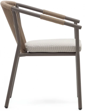 Стул уличный La Forma (ex Julia Grup) Xelida (Коричневый/ Алюминий,Веревка)