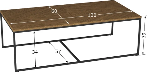 Стол журнальный Калифорния Эклектик орех кантри 2620955502