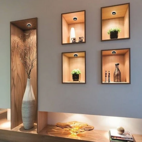 Встраиваемый точечный светильник светодиодный Reluce 16075-9.5-001QR SMD7W BK (220V)