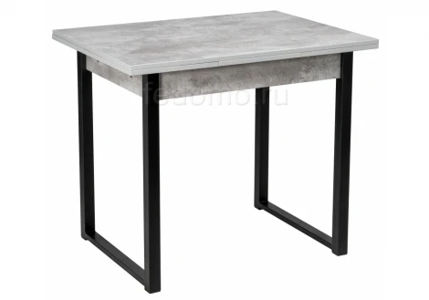 Стол Woodville Форли бетон / черный матовый 424177