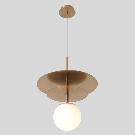 Подвесной светильник Crystal Lux UVA SP1.2 BRASS (220V, на проводе, шар)