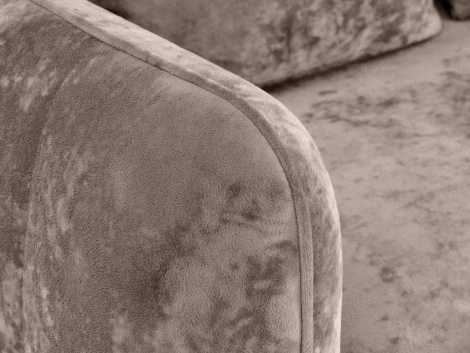 Диван Amsterdam трехместный ОГОГО (арт.786590), (Ткань,Велюр/Светло-коричневый)