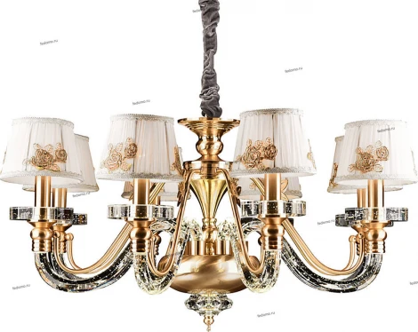 Подвесная люстра IDLamp Domenica 402/8-LEDOldbronze