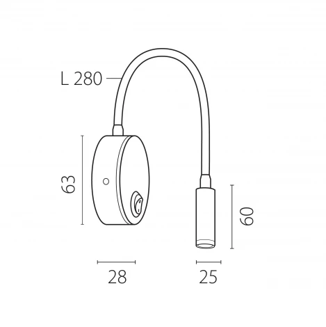 Спот 3W 155LM 4000K, черный Lightstar Omega 200247