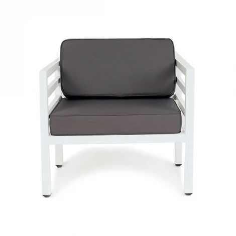Кресло интерьерное, каркас из алюминия 4SIS Глория GLO-A-1-001 White