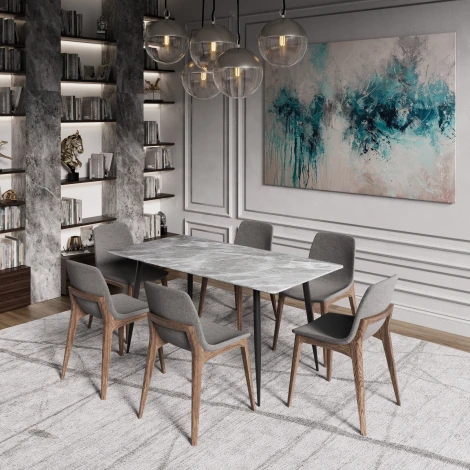 Стол обеденный Essence Nexus Hesby МДФ/Серый арт.HSBI_DT-2206_grey