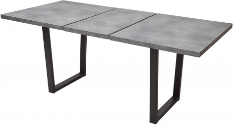 Стол ЛОФТ 160 Бетон Портленд/ Черный М-City