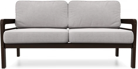 Диван Arsko прямой Бергер Б венге велюр серый