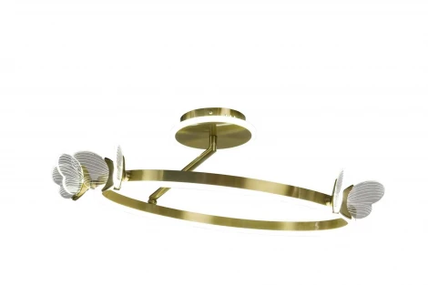 Потолочный светильник круглый светодиодный AM Group MARIPOSA PL D550 POLISHED GOLD (220V)