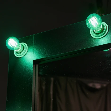 Лампочка светодиодная груша зеленая E14 5W Uniel LED-G45-5W/GREEN/E14 GLA02GR